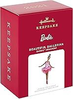 Vista 3 de Hallmark Keepsake Plástico, adorno navideño 2021, Barbie Hermosa bailarina