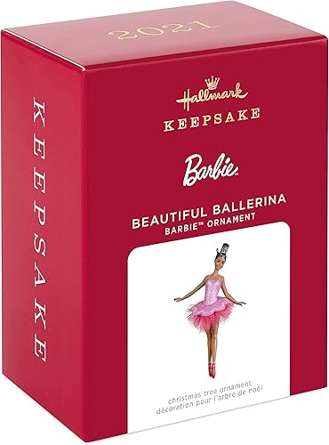 Miniatura 3 de Hallmark Keepsake Plástico, adorno navideño 2021, Barbie Hermosa bailarina