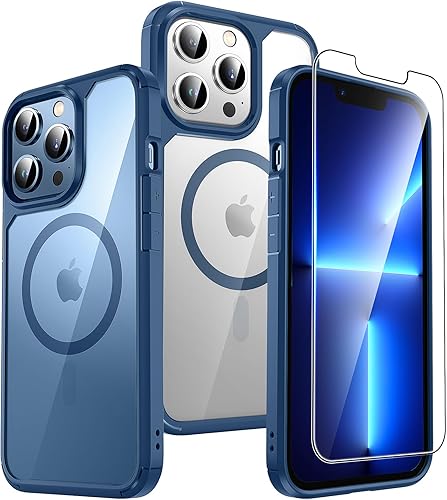 Miniatura 68 de TAURI - Funda a prueba de golpes para iPhone 15 Plus de 6.7 pulgadas, 3 en 1, no se pone amarilla, con 2 protectores de pantalla, protección