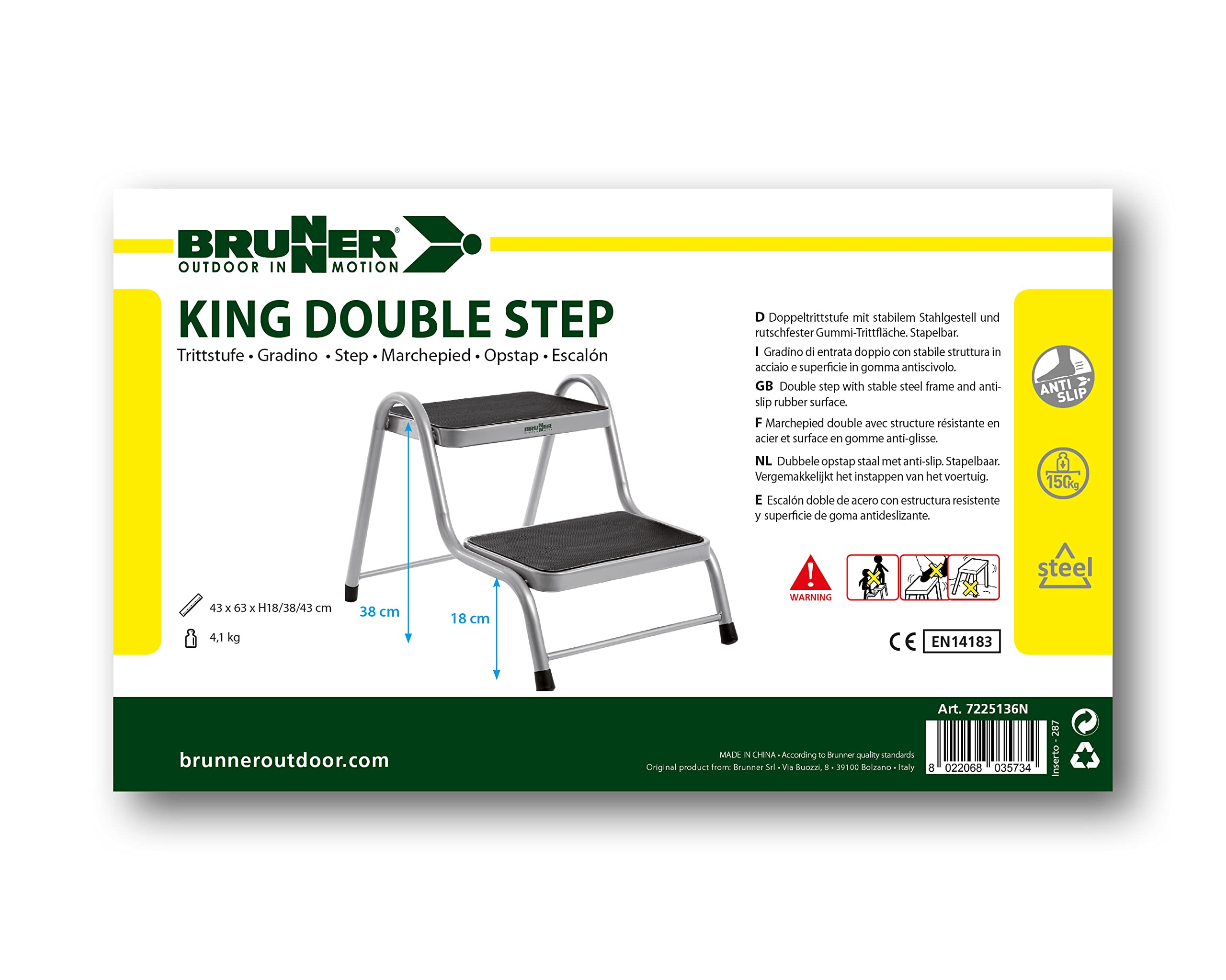 BRUNNER Trittstufe King Step Doppeltrittstufe