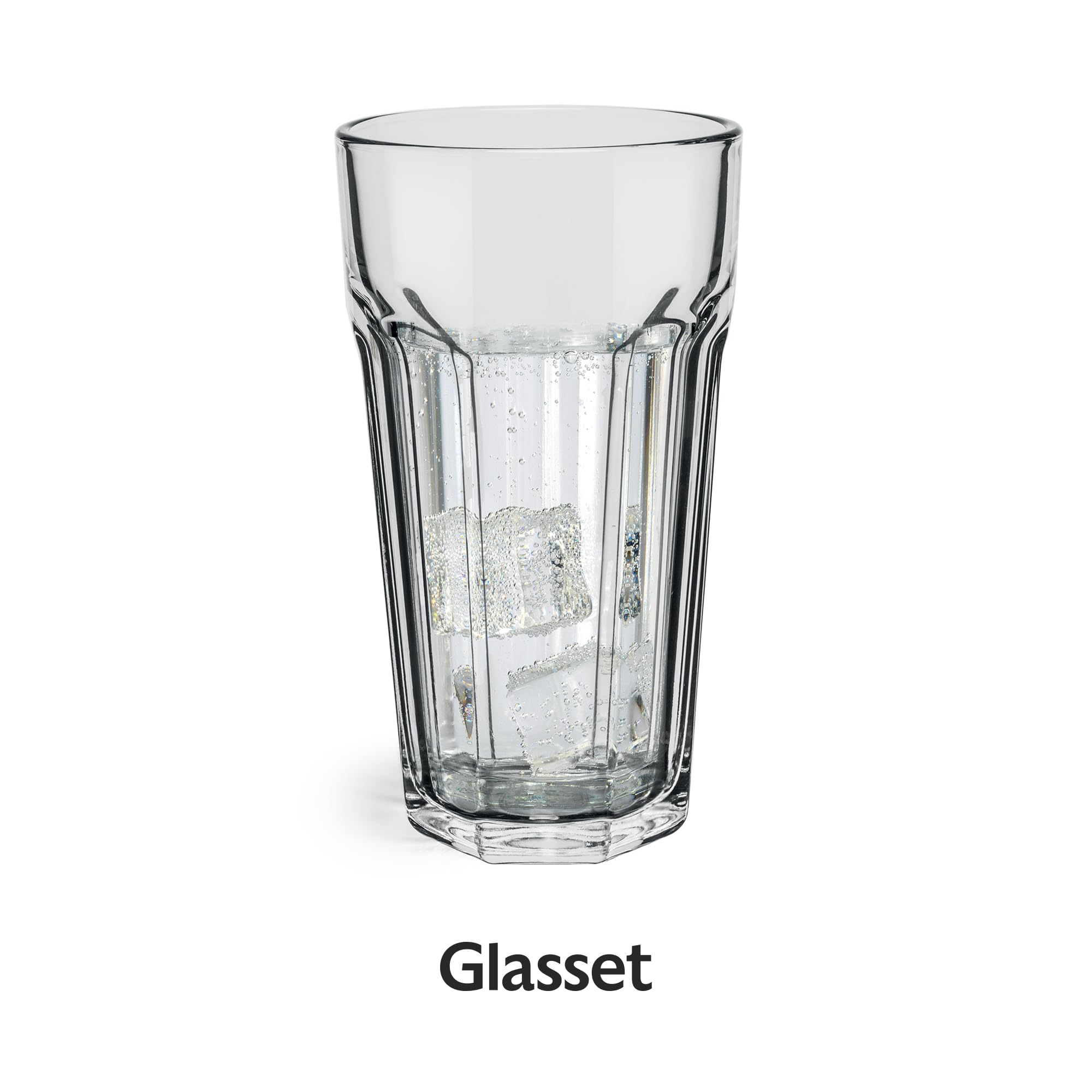 Kieliszki do napojów XXL, zestaw 6 sztuk, 700 ml, amerykańskie rowki, szklanki do koktajli Highball, zestaw szklanek XXL Tumblers Retro, 100% nadają się do recyklingu, nadają się do mycia w
