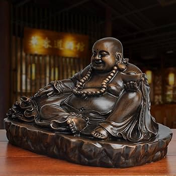 Amazon.co.jp: 布袋さん 置物 七福神 オブジェ 弥勒菩薩 仏像