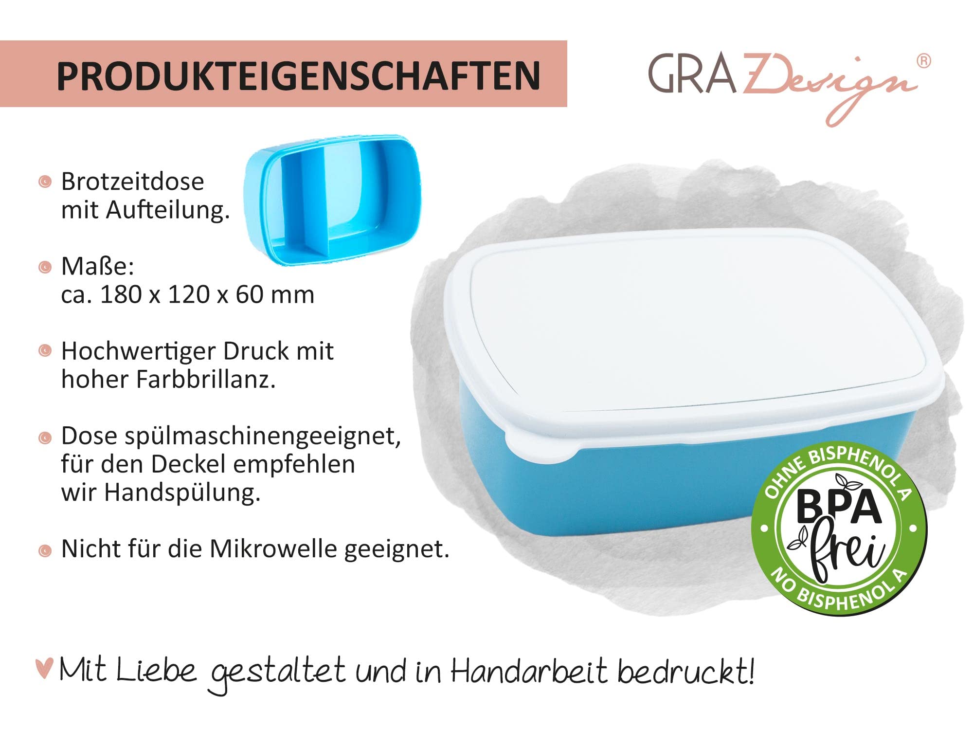 GRAZDesign Drachen Brotdose und Trinkflasche Set für Jungen personalisiert mit Namen aus Edelstahl 350ml | Geschenk zur Einschulung