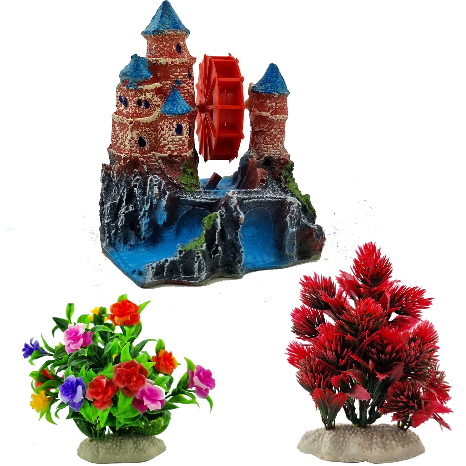 JAINSONS PET PRODUCTS Aquarium Fish Tank Plastic Plants and Fort Aquarium Ornament Decorations Decor Artificial Fish Tank 2 Plants with Ship Anchor Ornament (108-PLANT-COMBO-PACK) (B09ZDB282X) Amazon Price History, Amazon Price Tracker