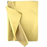 SAVITA 100 Sheets 35x50cm/14x20 Inch Gold Metallic Tissue Paper, Metallic Gift Wrapping Tissue Paper for Christmas Weddings Birthday Party Showers DIY Arts Crafts
