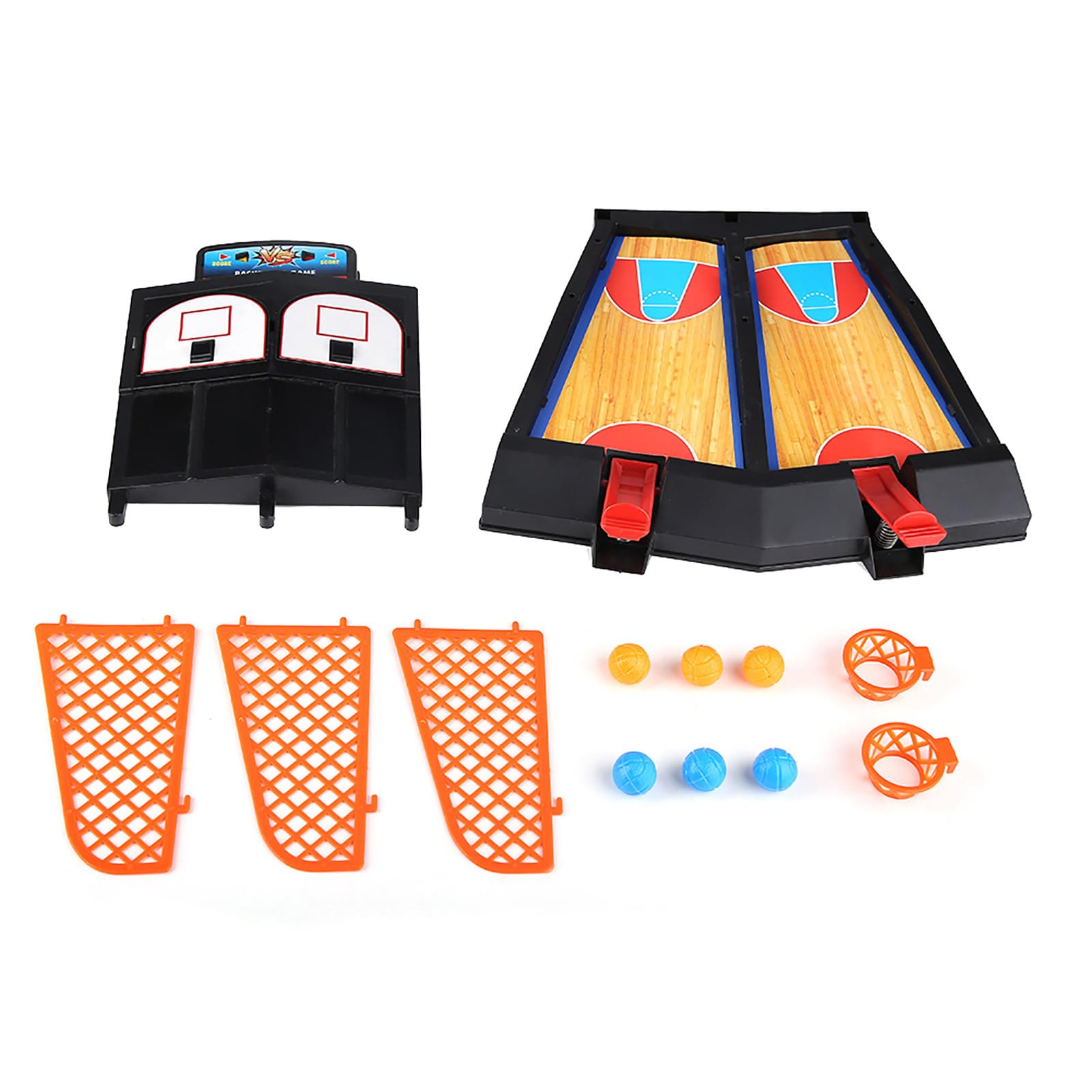 Hztyyier Basketball Game Set Mini Basketball Hoop Set Lustiges Flipper Interaktives Brettspiel Spielzeug für Kinder und Erwachsene