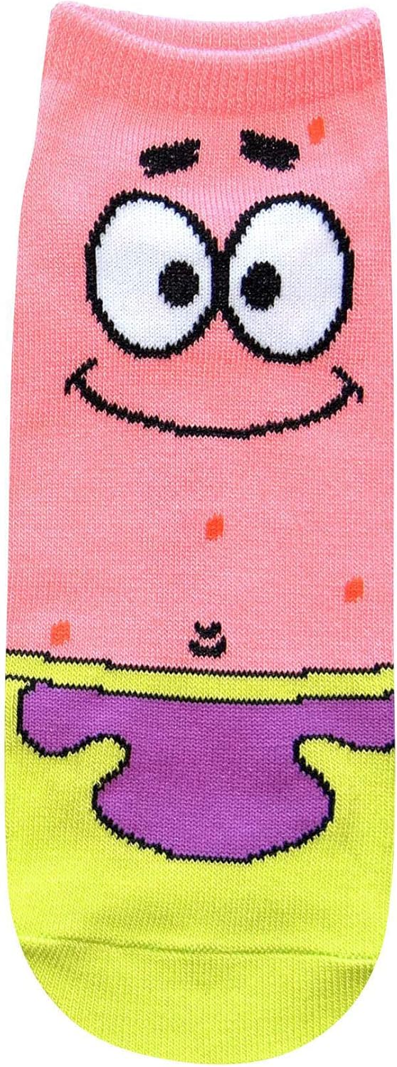 Hyp Spongebob Squarepants and Patrick Juniors/Womens 5 Pack Ankle Socks - Image 3