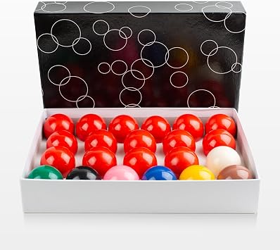 22 Pcs Snooker Ball Standard Set 2-1/16 inch - 52.5 mm Billiard Balls Set Suitable for Official Game Ball/British Billiard