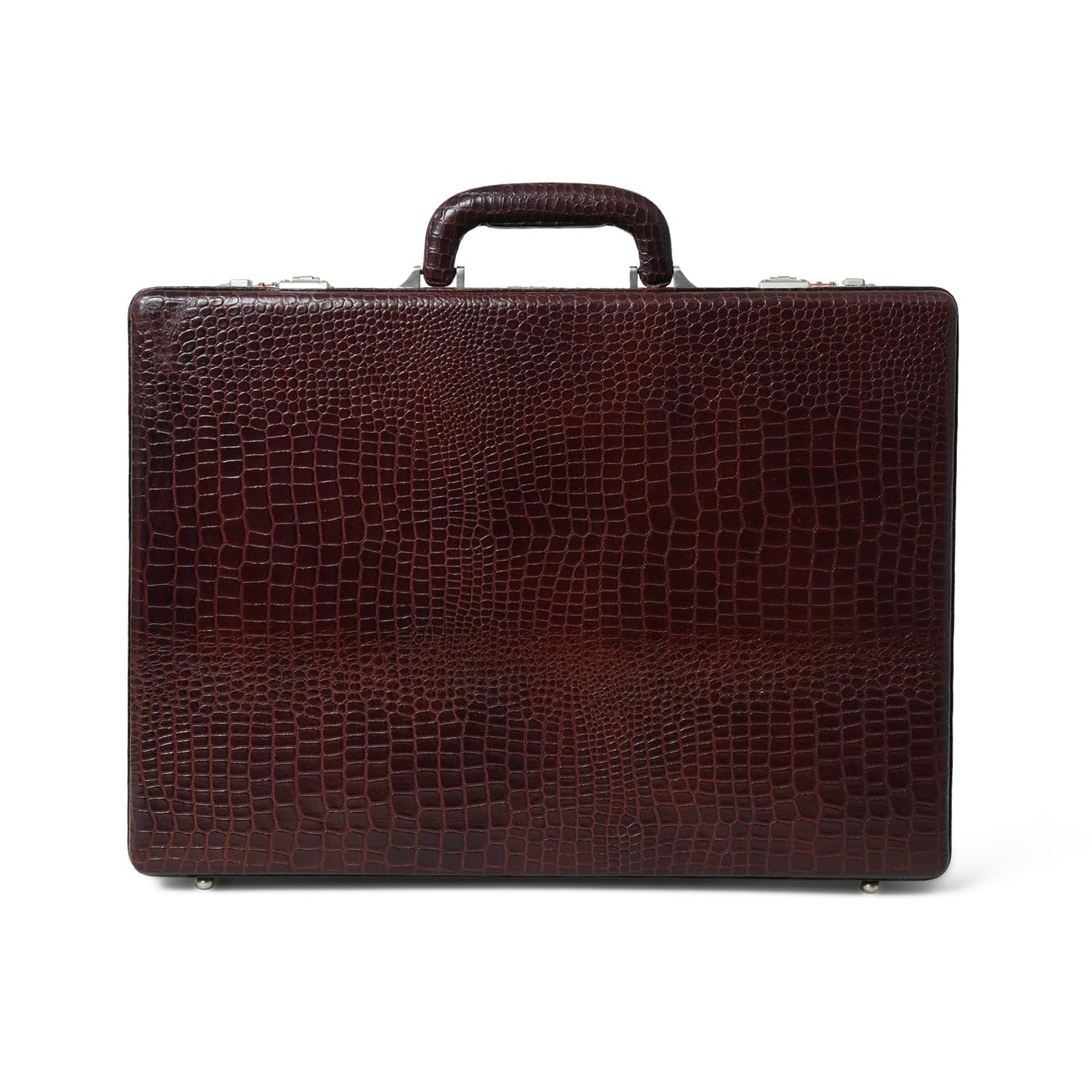Executive Men's Leather Briefcase/Suitcase With Combination Lock | Textured Design Suitcase | Genuine Leather Attachi | Multiple Pockets | Office, Business & Travel Hand Bag-image-18