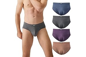 Men's Bamboo Soft Cool Underwear Pack with Waistband Comfort