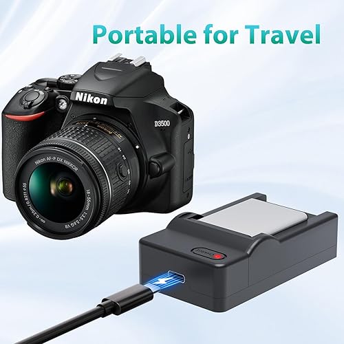 Miniatura 8 de LP EN-EL19 Cargador de batería USB-C para Nikon Coolpix A100 S33 S100 S2750 S2800 S3300 S3400 S3500 S3600 S4200 S4300 S4400 S5200 S5300 S640 0 S6500