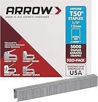 Vista 3 de Arrow Fastener 508IP T50 - Grapas originales de 1/2 pulgada, paquete de 15,000