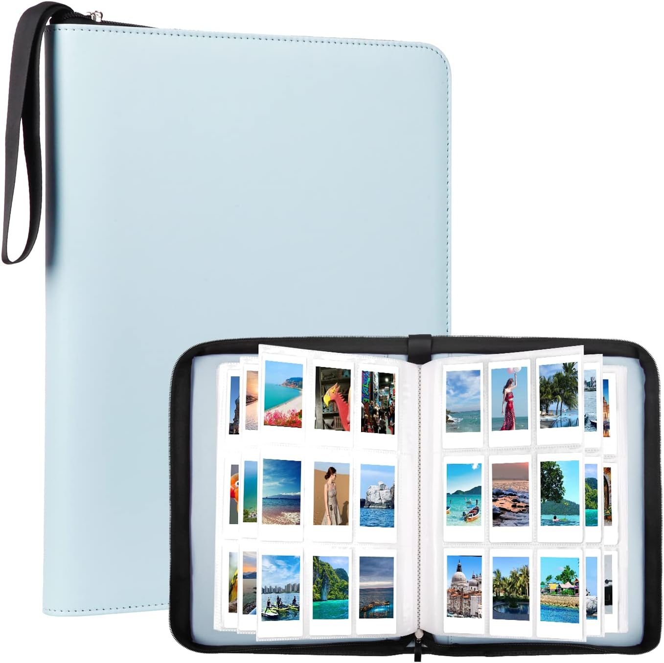 540-Pocket Large Photo Book for Instax Mini & Polaroid 2x3, Blue