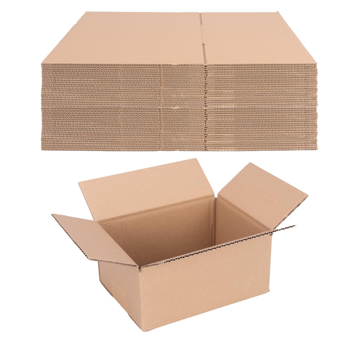 100 Cartons d'Expédition Simple Cannelure 20 x 15 x 9 cm Brun - KK 10 Emballage - Verpacking