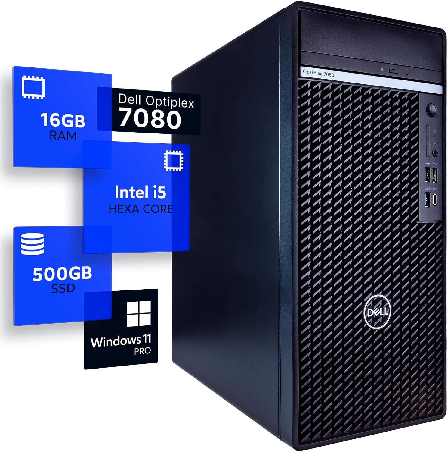 Amazon.com: Dell Optiplex 7080 Tower Desktop Computer | Hexa Core