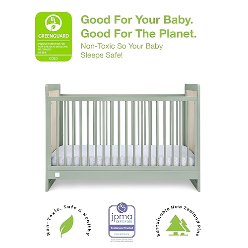 Miniatura 8 de Delta Children babyGap Liam - Cuna convertible 4 en 1, certificado Greenguard Gold, verde salvianatural