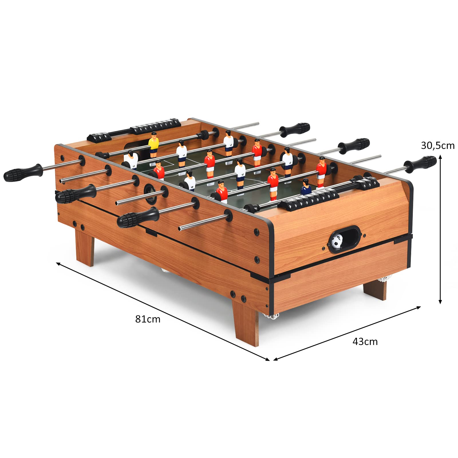Table de jeu multiple 4 en 1 Table de bureau Hockey Baby Foot Pool & Table Tenni