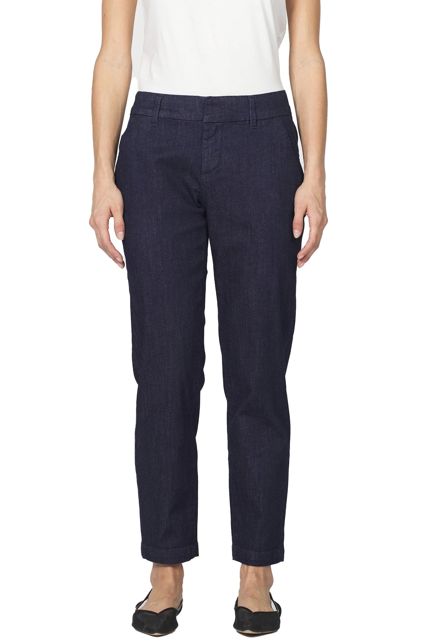 DEAR JOHN Hampton Mid Rise Trouser Cut Womens Pants