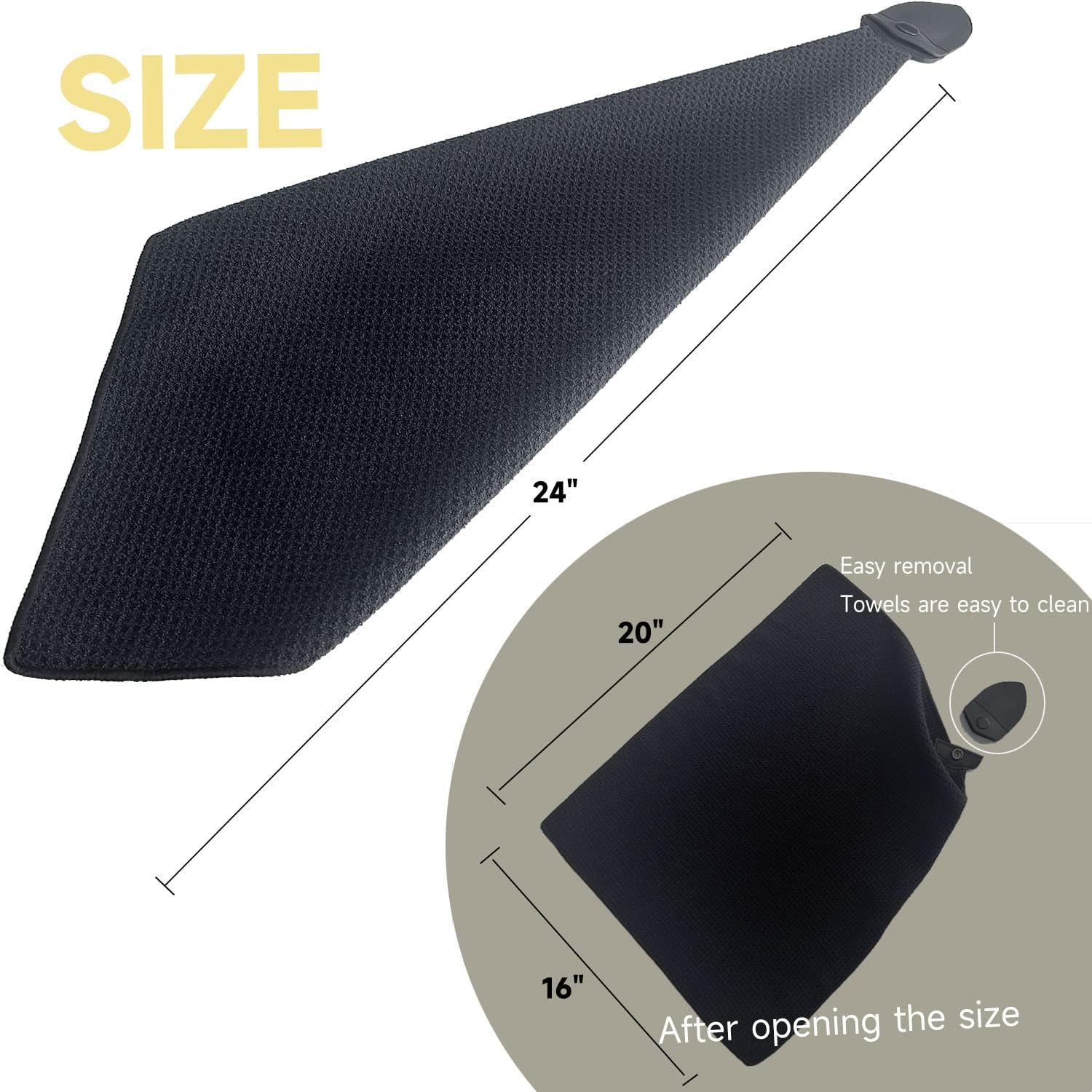 review VIVIDLY Magnetic Towel, Premium Microfiber Fabric Waffle Pattern Strong Magnet Golf Towel, for securely attaching Golf carts or Clubs, Great for Men's Golf Gifts (Black)