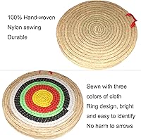 Vista 3 de Objetivos de tiro al arco Dostyle tradicionales de paja sólida redonda con cara de cuerda de tres capas para práctica de tiro con arco