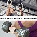 XQC 4Pcs Weight Lifting Grips for Men Women, Anti-Slip Fingerless Workout Grips, Workout Grips for Exercise Bodybuilding, Weight Lifting, Exercise, Dumbbell (Black) gallery image