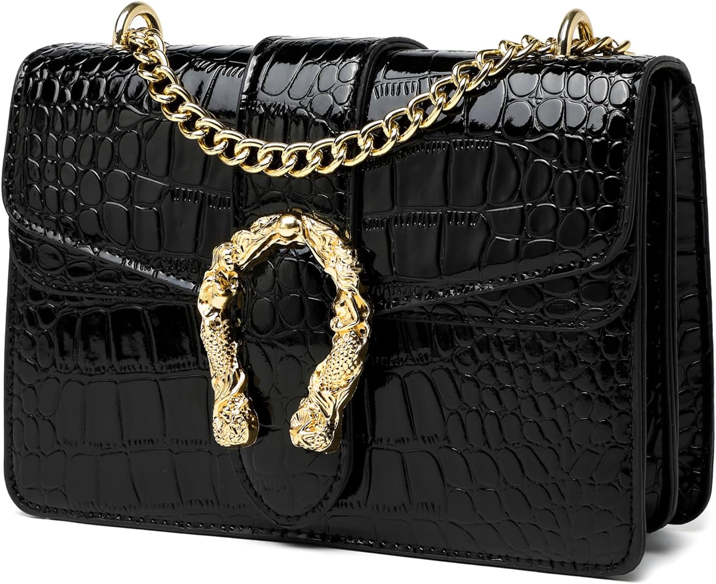 MYHOZEE Quilted Crossbody Bags for Women, Small Crossbody Purses Chain Shoulder Bag for Womens