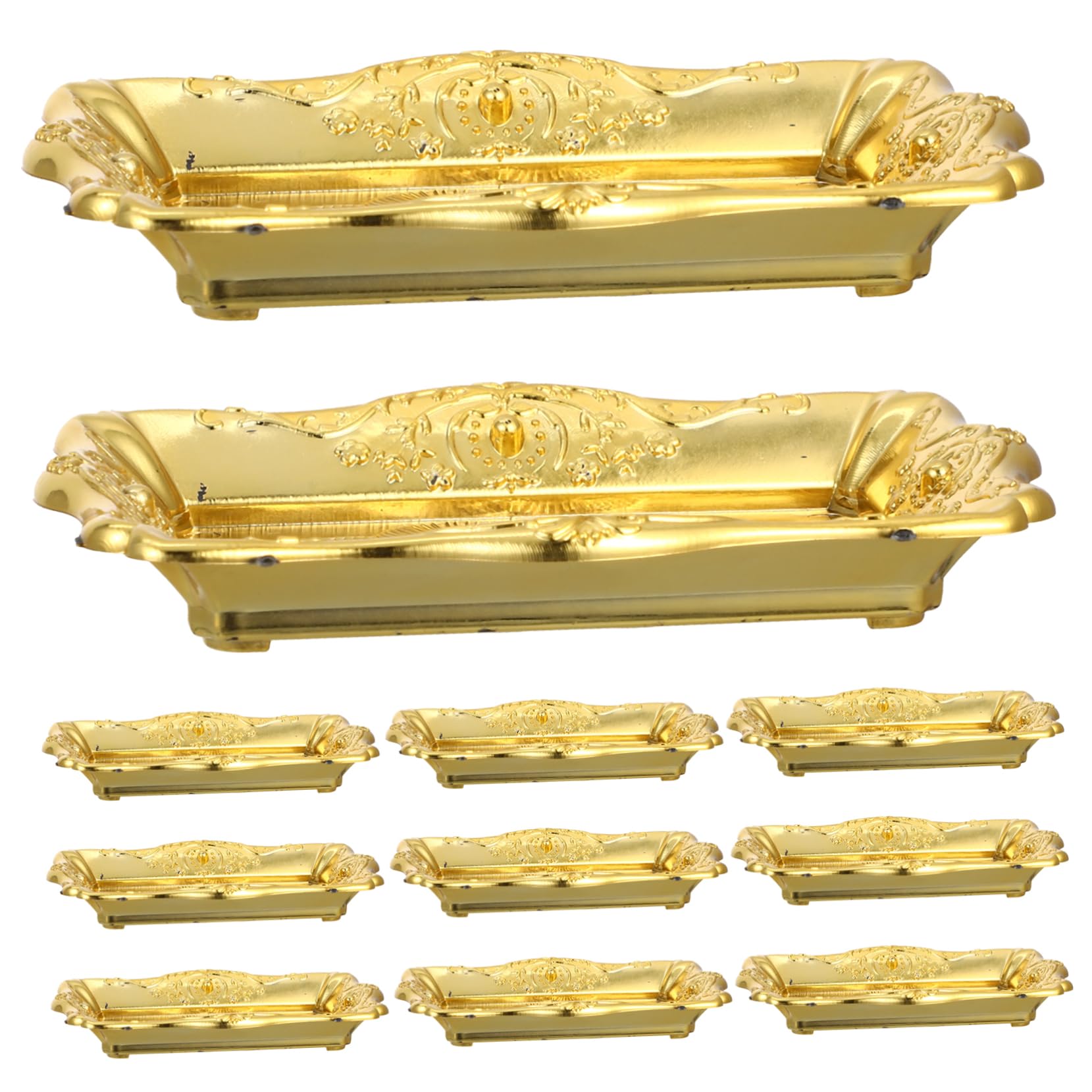 12Pcs Decorative Serving Plates for Cakes and Pastries Elegant Food Display Trays for Parties Weddings and Afternoon Tea Events