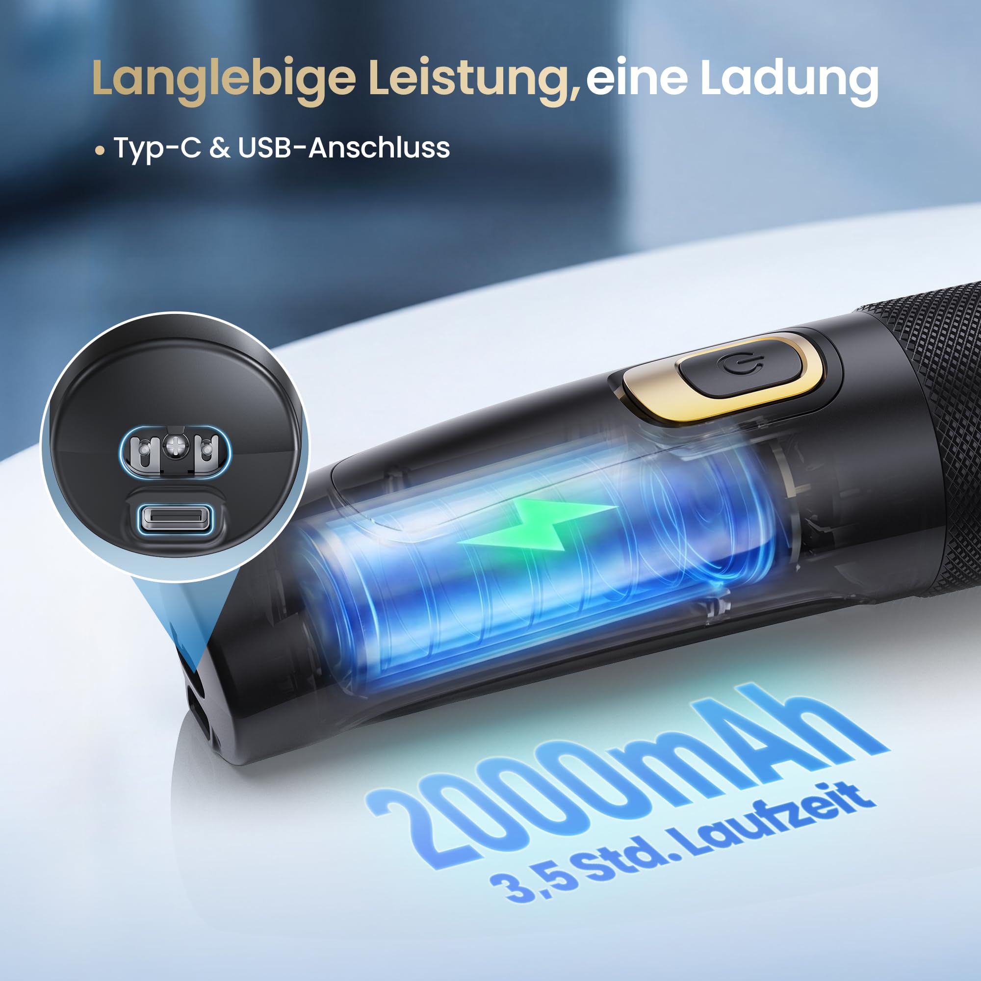 Jack&Rose 3-in-1 Haarschneidemaschine Profi Haarschneider Barttrimmer Kabellos Keramikklinge IPX6 Wasserdicht Wiederaufladbar USB-C