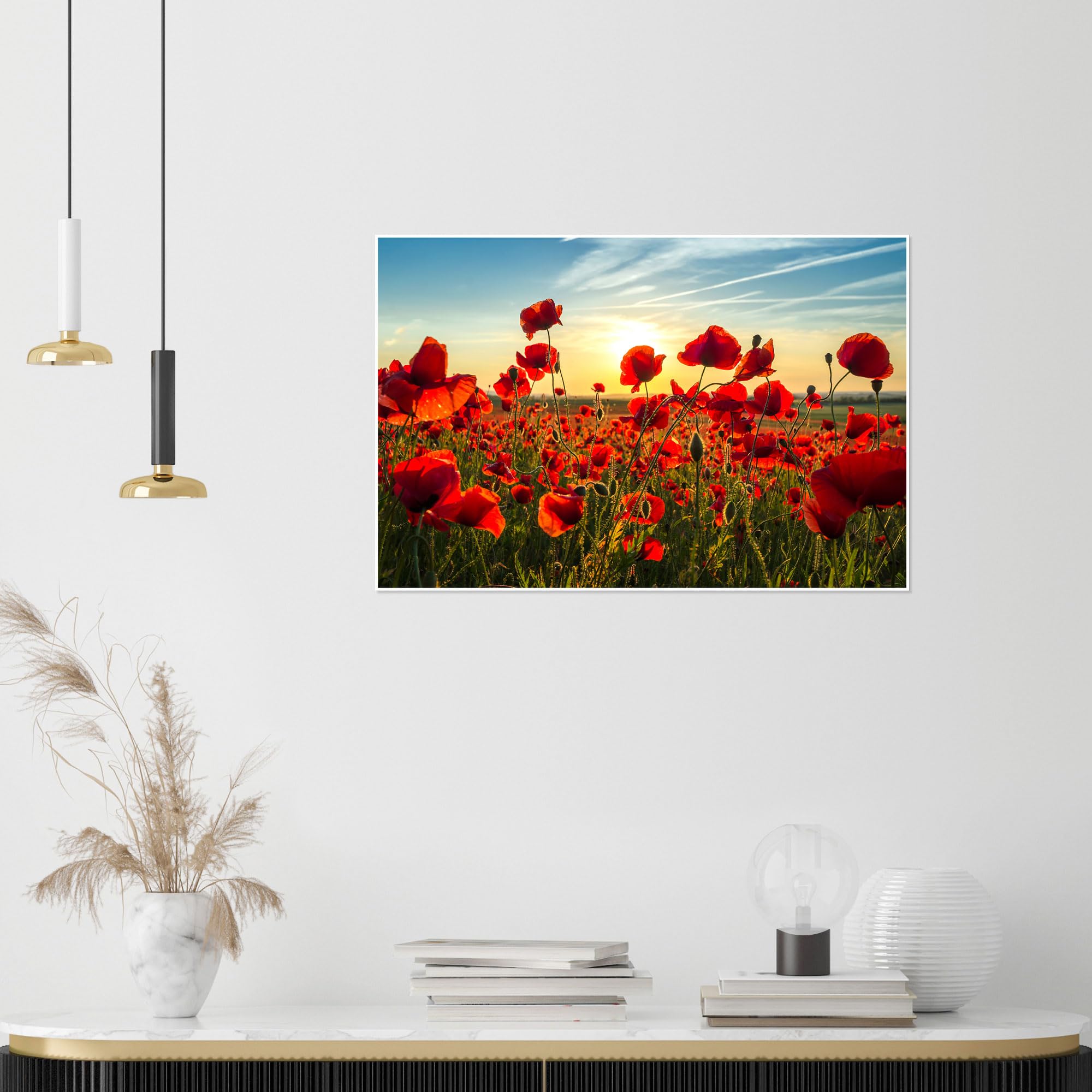 Posterlounge Acrylglasbild 'Mohn Am Abend' Von Steffen Gierok – 30x20 Cm, Hochglanz, Inkl. Wandhalterung