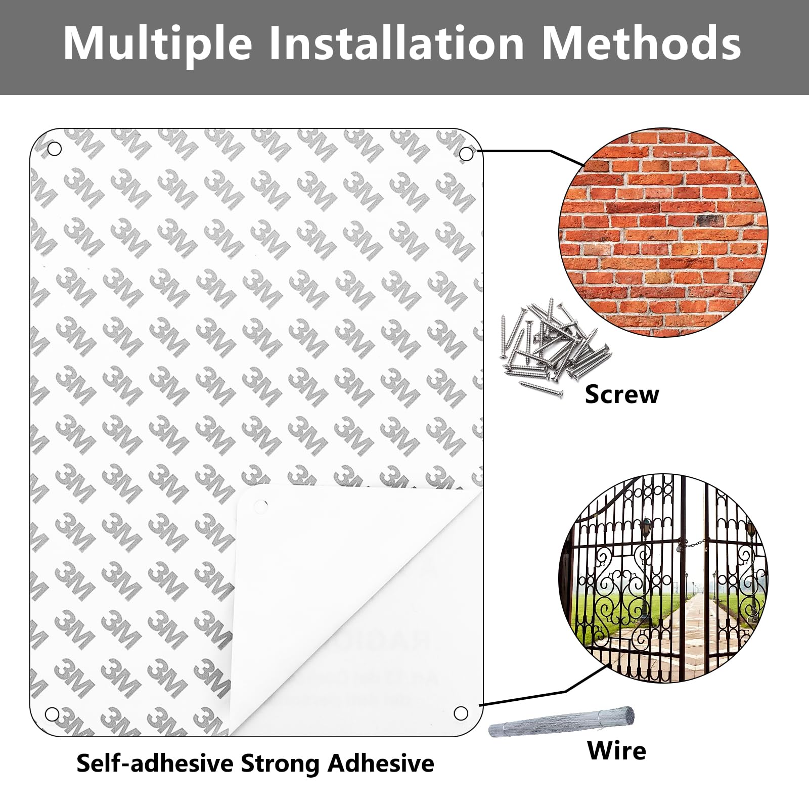 3 Cartelli Area Videosorvegliata GDPR - 20x15cm, PVC, Impermeabili, Con Adesivo 3M E Fori - Foto 13