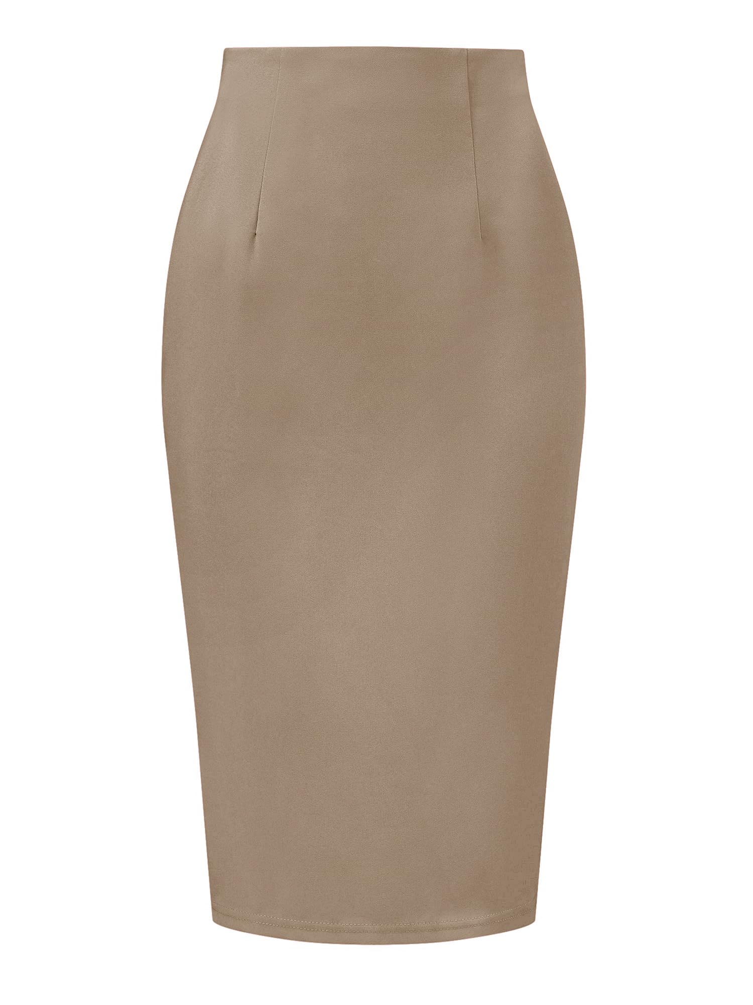 Allegra K Wear to Work Pencil Skirts for Womens Business Knee Length High Waist Bodycon Suit Skirt