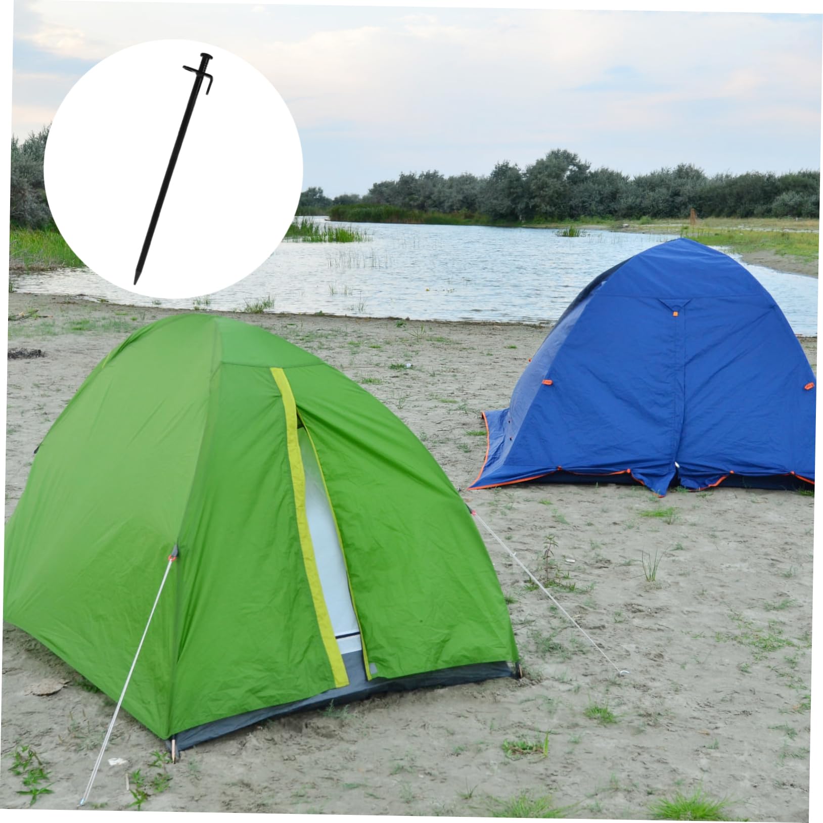 8pièces Piquets De Fixation Acier Sardines De Tente Robustes pour Camping Jardin Et Projets Extérieurs