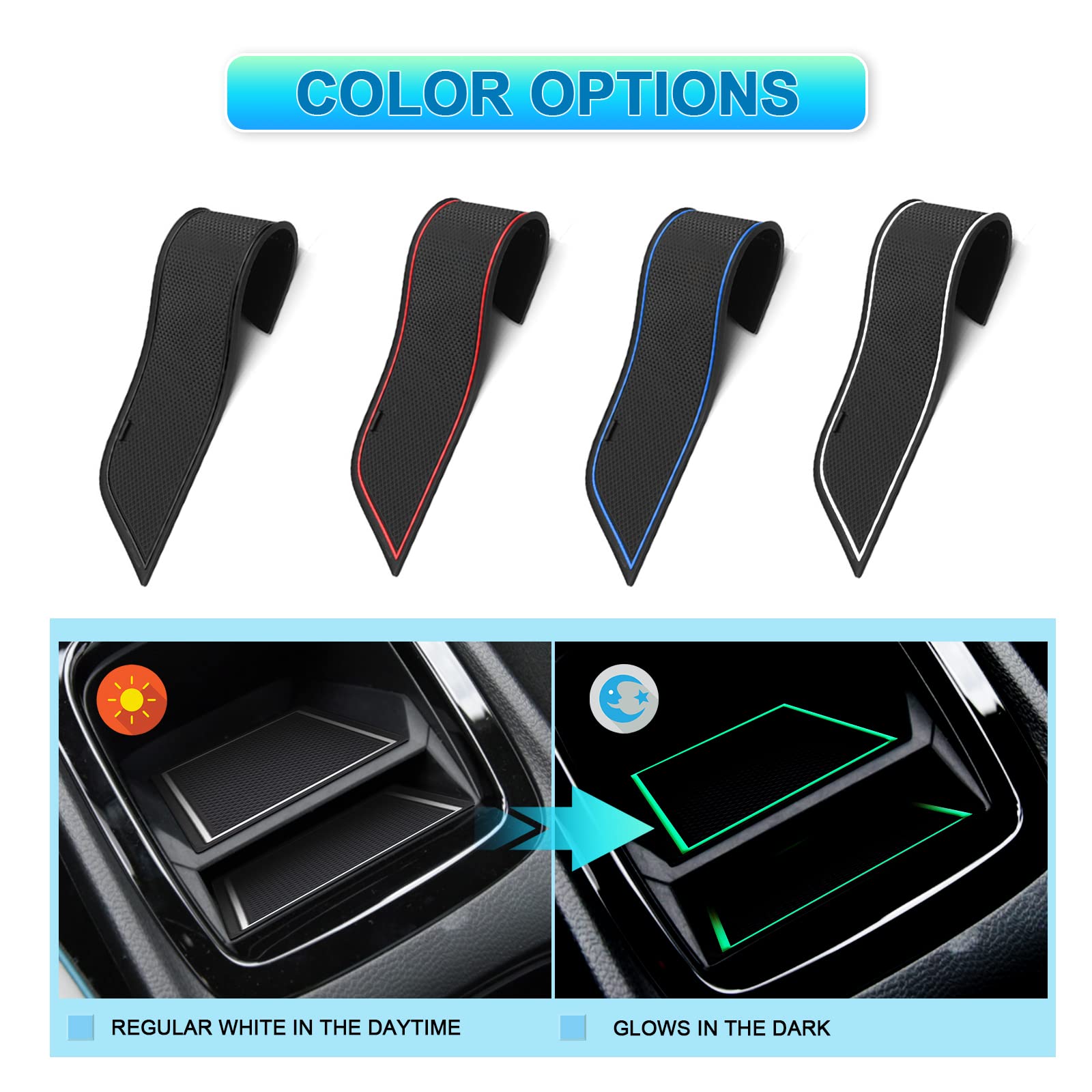 CDEFG Compatibile con Hyundai Tucson NX4 2022 2021 2023 2024, Tappetino Antiscivolo Antipolvere Antigraffio Tucson NX4 Tappetini in Gomma Portabicchieri Auto Tucson 2024 Accessori (Nero)