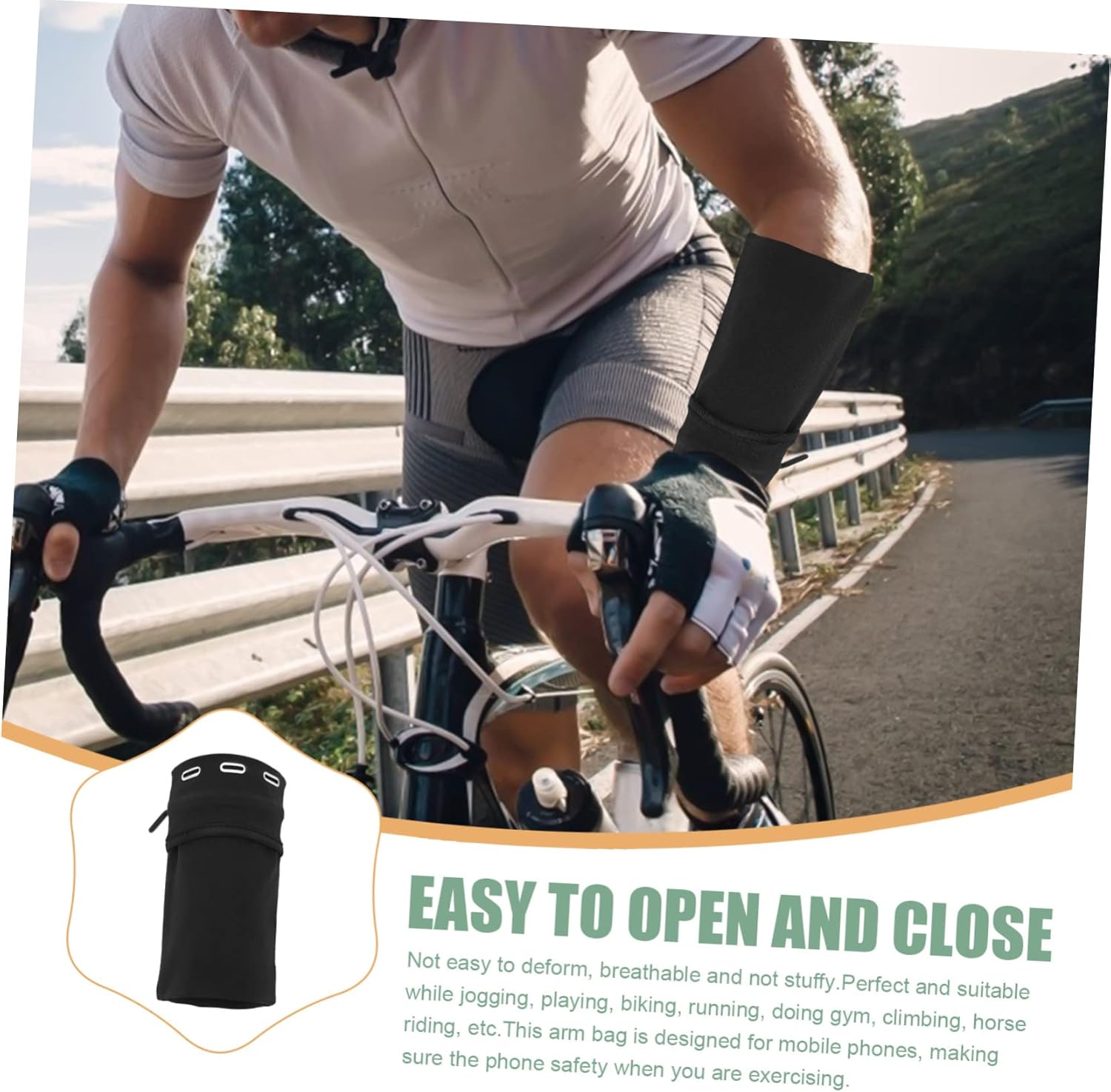 Angoily 4pcs High-Performance Sports Arm Bag Phone Pouch for Cell Phones Running Jogging Biking Gym Climbing