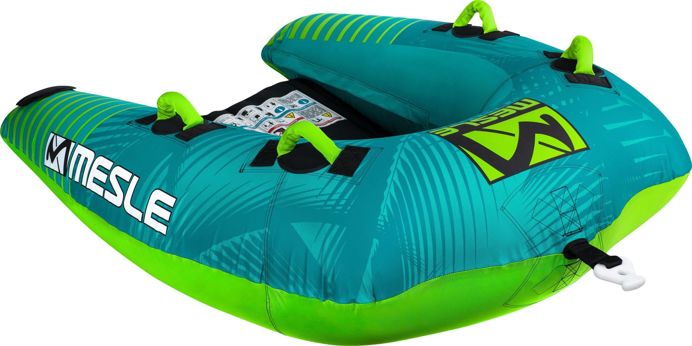 Mesle Flotador de Arrastre Wakester para 1-2 Personas, Towable Donut Hinchable para Barco