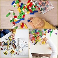 Vista 3 de 60 piezas Bolsas de Archivo de Malla Grande con Cremallera, Bolsas con Cremallera Reutilizables para Organizar el Aula, Almacenamiento