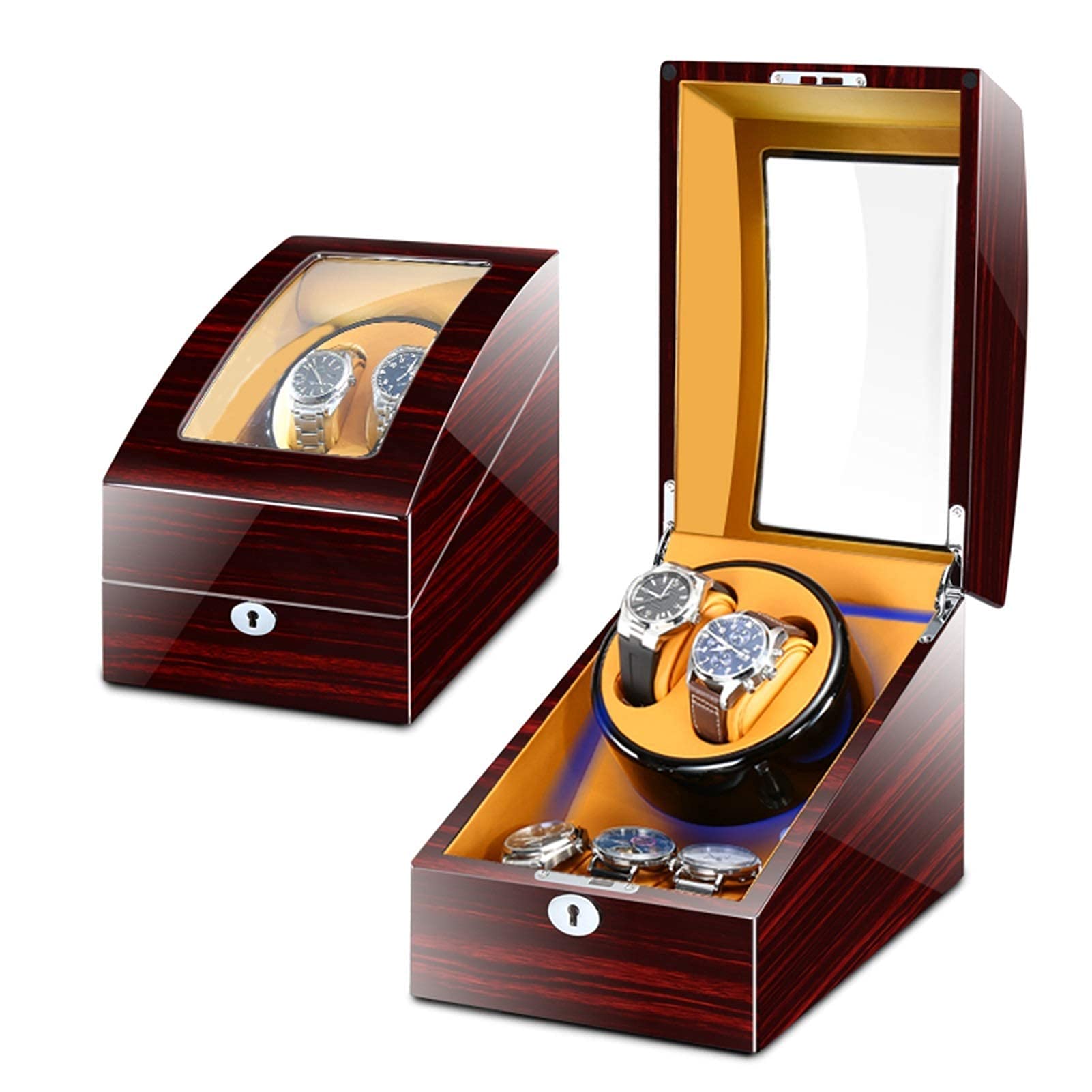 Caricatori per Orologi 2+3, Agitatore Meccanico per Orologi, Motore Silenzioso, Dispositivo di Carica Automatica per Orologi, Caricatore Rotante per Orologi, Cu