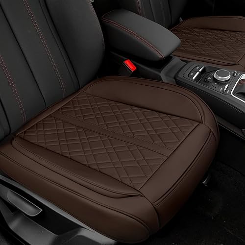 Paquete de 2 fundas de asiento de automóvil para parte inferior del asiento delantero del automóvil, protector de cojín de cuero sintético de alta disponible en Yaxa El Salvador