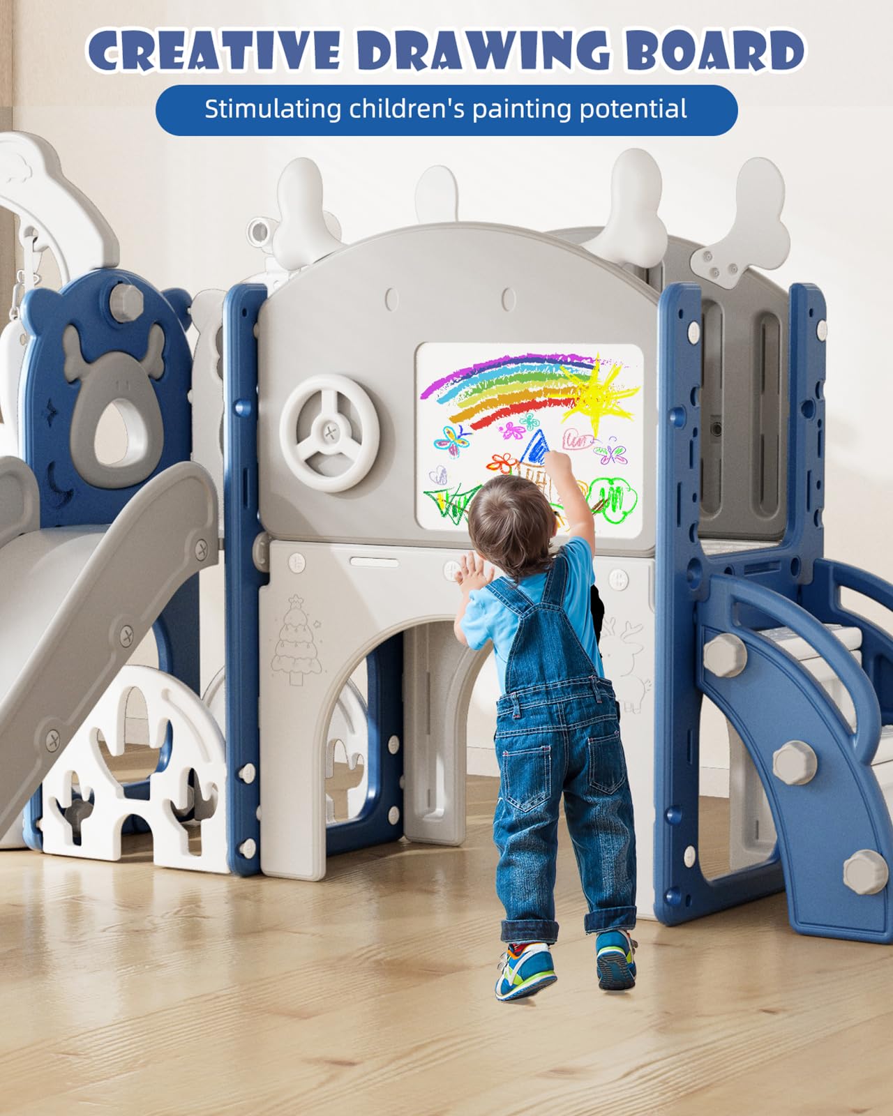 Amazon.com: XJD 13-in-1 Toddler Slide and Swing Set, Kids