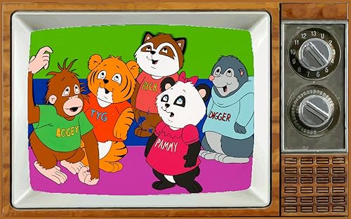 Shirt Tales - Imán para nevera de TV de 2 x 3 pulgadas, diseño nostálgico de dibujos animados de sábado por la mañana, vintage, refrigerador