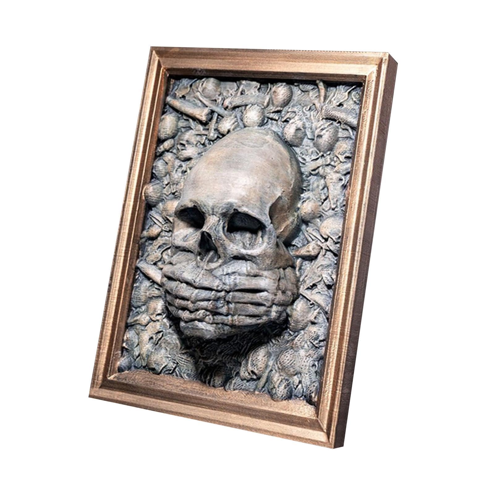 Sculptures murales avec cadre photo d'art macabre relief - 8