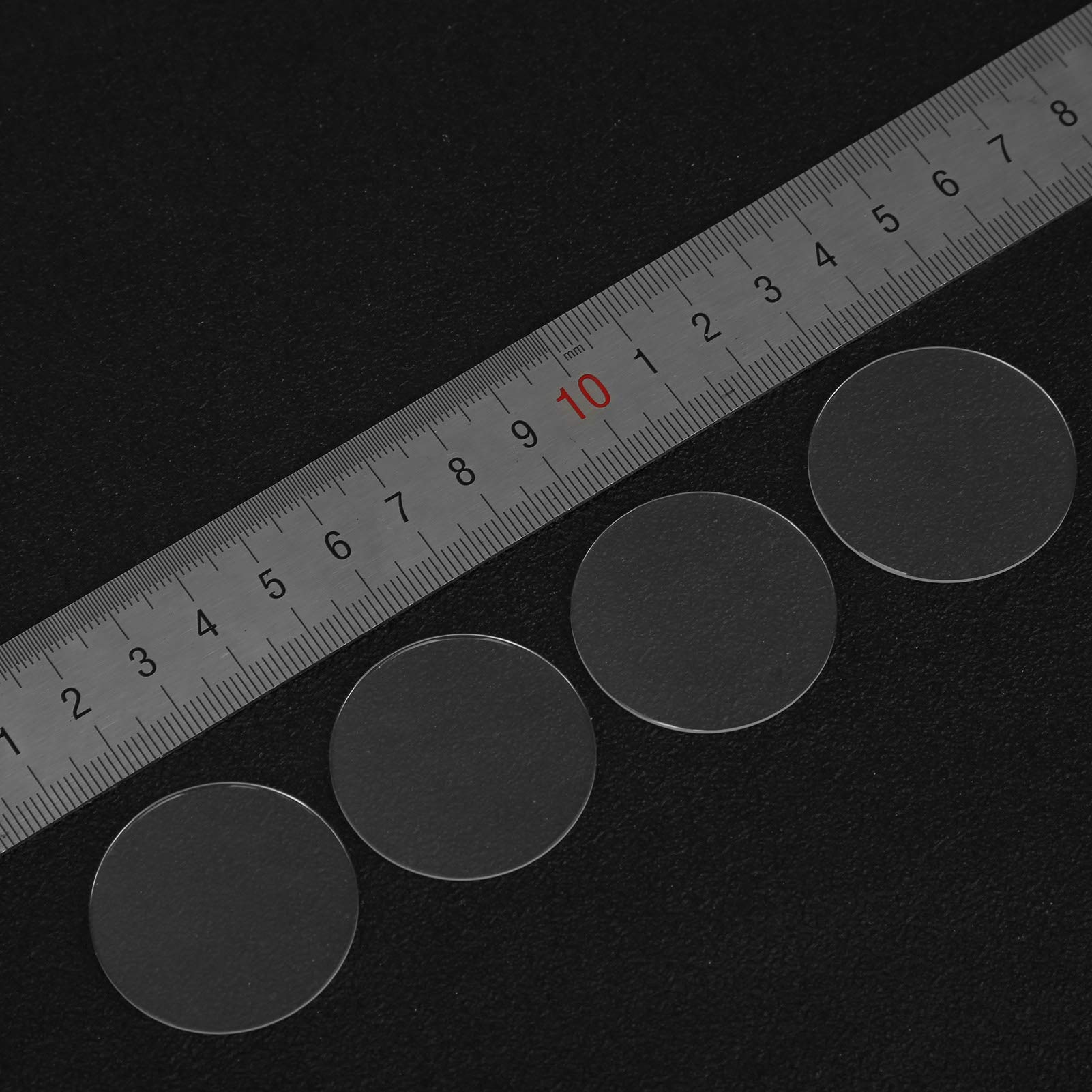 Uhrenglas, Saphirglas, Ersatz, doppelt gewölbt, hochwertig, Kratzfest, hitzebeständig, für Uhrenreparatur, Uhrmacher, 34 mm, 35 mm, 35,5 mm, 4 Stück