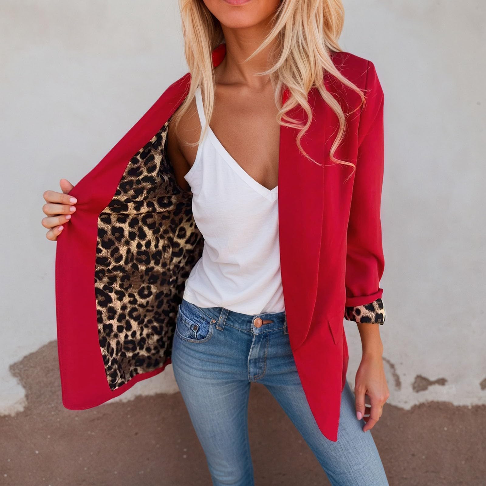 Damen Blazer Sportlich Elegant, Sommer Blazer Damen Dressy Langarm Blazer Business Casual Outfits Für Die Arbeit Mit Tasche Kurzblazer Jacke Kurzblazer Mit Stretch Breathable Blazer Damen Oversize