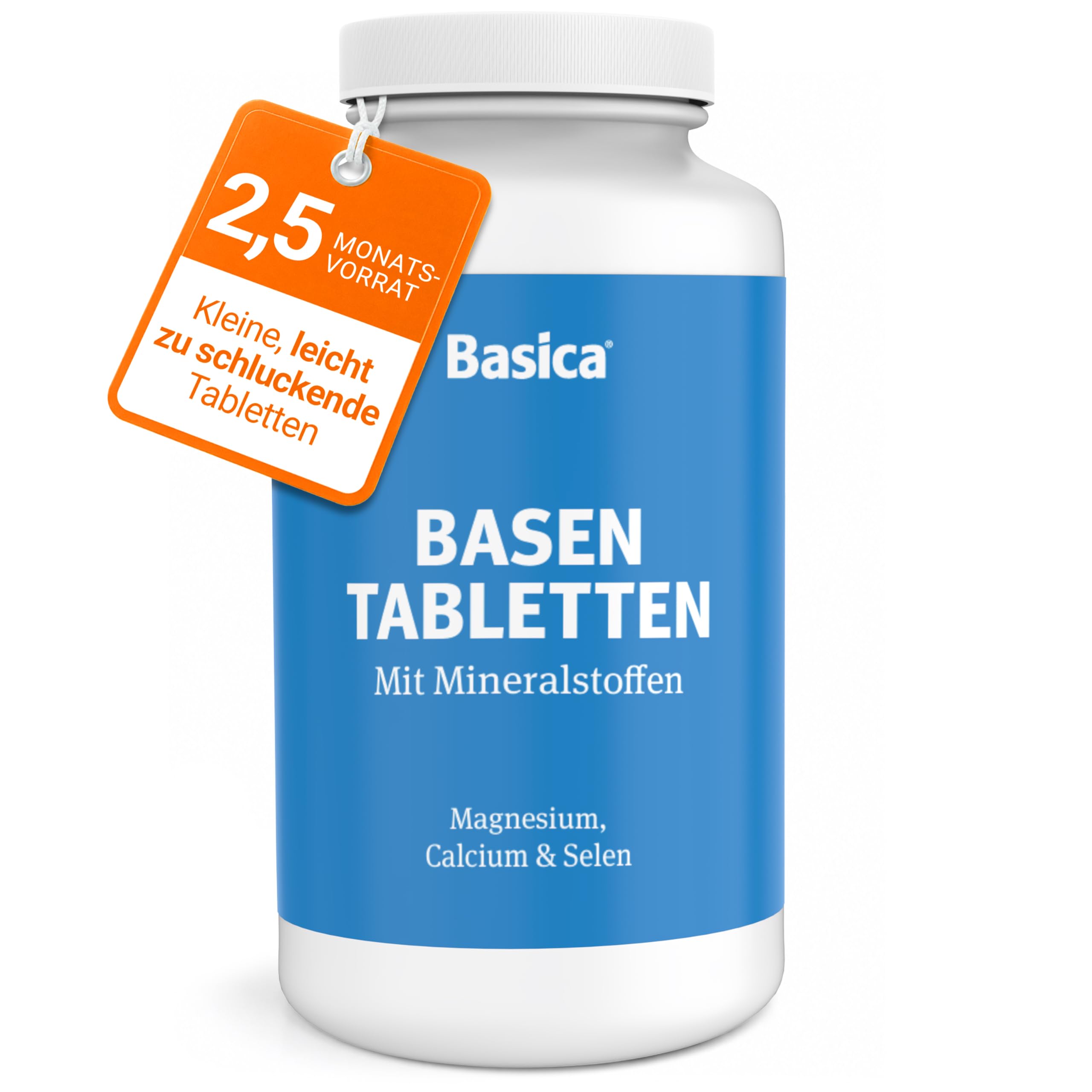 Basica® Compact kleine Basentabletten, 480 Stück
