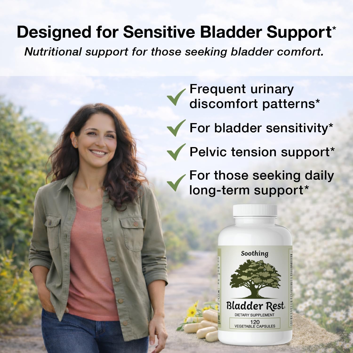 for Bladder Health & Pelvic Discomfort - 120 Capsules - Made in The USA - Image 5