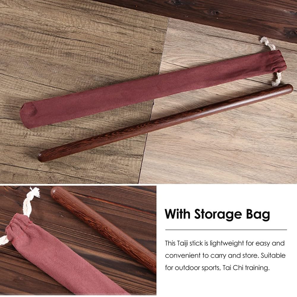 Bâton de Tai Chi Règle 2,5/2,8/3 cm De Large Bâtons D'entraînement pour Le Tai Chi, Equipement d'exercice Traditionnel Chinois Qigong Kungfu pour Le Fitn