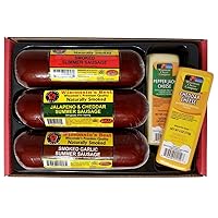 Vista 3 de Wisconsin's Best & Wisconsin Cheese Company Cesta de Regalo premium de muestras