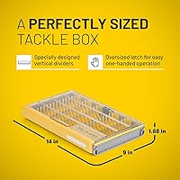 Vista 5 de Plano Edge Series Jig Utility Box, transparente/amarillo Crankbait Small