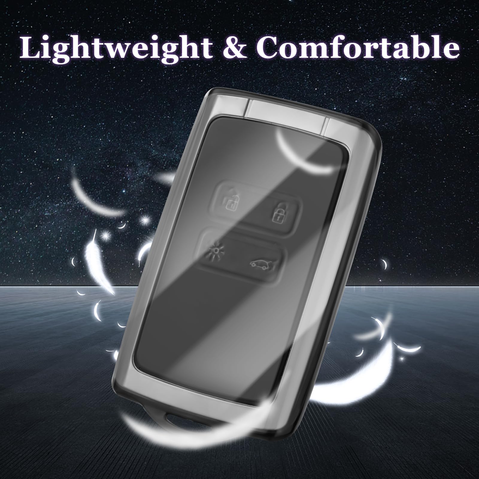 Cover Chiavi Auto Renault - Custodia Protettiva In Silicone TPU Con Bordi Oro/Argento Per Clio, Megane, Captur - Foto 10