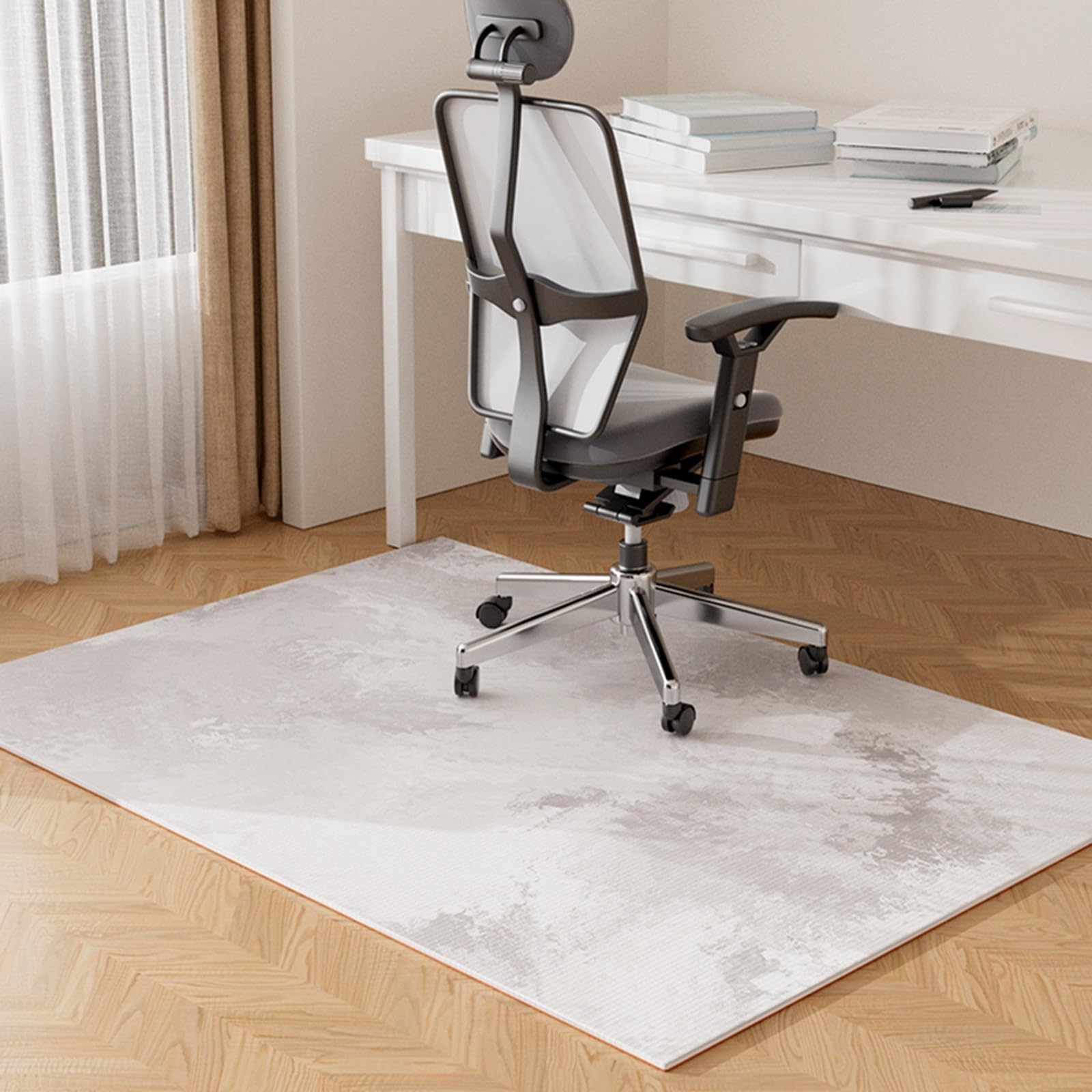 sous-Tapis 150 x 200 cm, antidérapant, imperméable et antitaches, Lavable en Machine, Durable et Facile à découper, pour la Maison et Le Bureau.